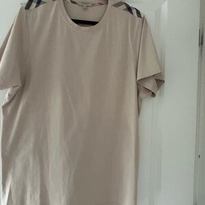 Burberry Light Tan Short Sleeve Shirt XXL